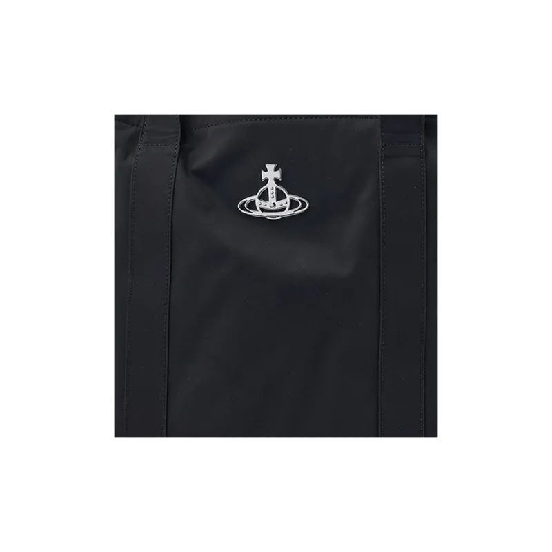 Vivienne Westwood Recycled Nylon Tote Bag Shopping Bag Handbag Regular Women's Black-9