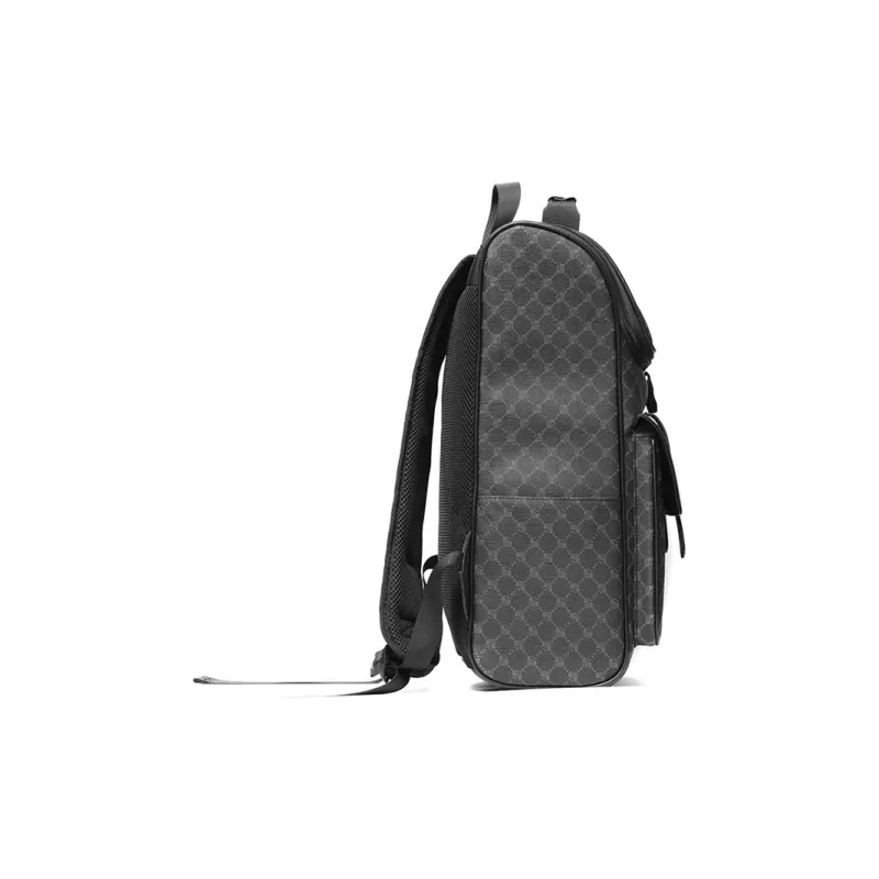CMLZIUA PU Backpack Regular Unisex Pattern Black-2