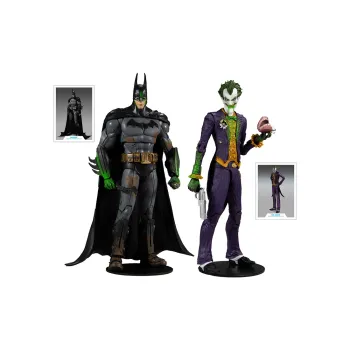 McFARLANE Joker Doll Figure Asylum Batman Neon Green Bonus Gifts