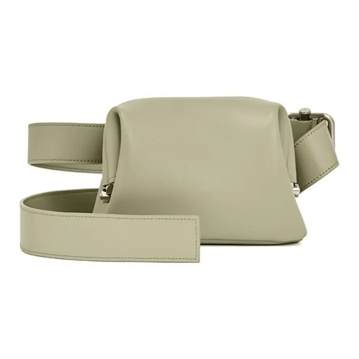 OSOI PECAN BROT Cow Leather Fanny Pack Shoulder Bag Crossbody Bag Regular Women's Sage Green-0