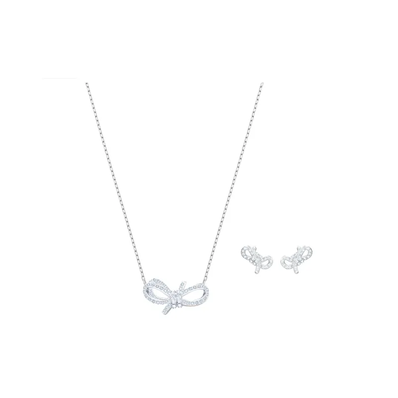 Swarovski Rhodium-Plated Necklaces Women's White-0