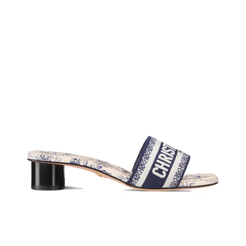 DIOR Dway Slide Slippers Women's White Blue-1