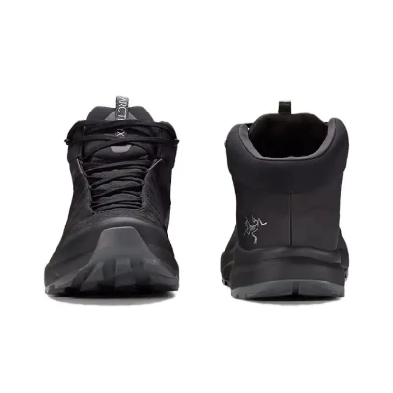 Arcteryx Aerios Wear Resistant Water Resistant Lightweight Mid Top Trekking Shoes Men's Black Gray-2