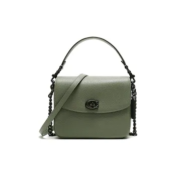 COACH Cassie Leather Portable Crossbody Bag, Shoulder Bag Women's Army Green