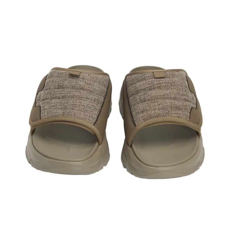 URBAN REVIVO Slide Slippers Men Ivory White-6