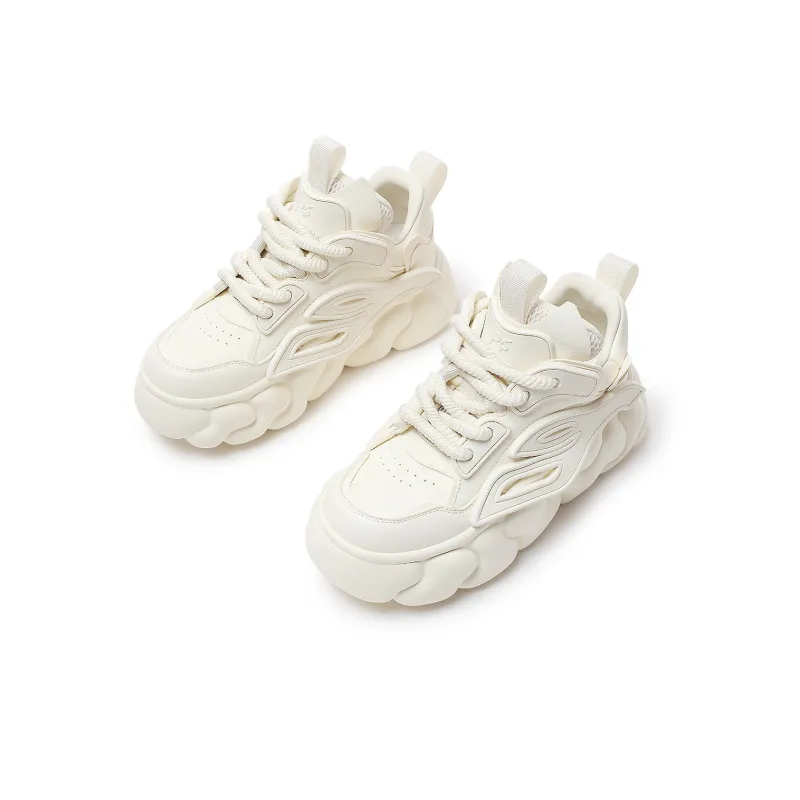 R6 Cushioning, Slip Resistant, And Abrasion Resistant Low Top Casual Shoes Women's Ecru-1