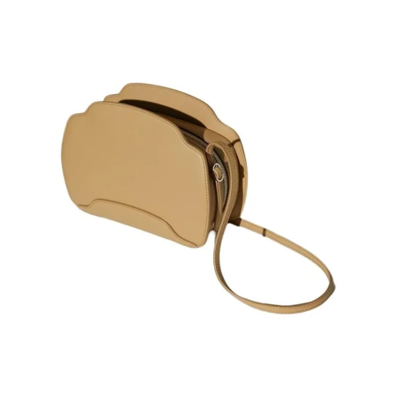 Loro Piana Sesia Calfskin Shoulder Bag Crossbody Bag Women's Light Brown-2