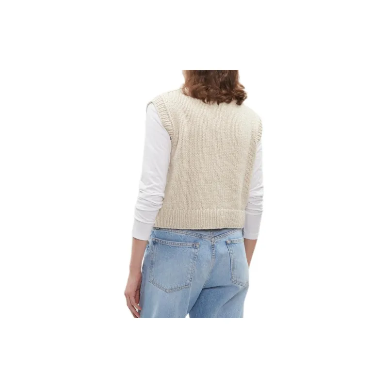 LA GARCONNE SS24 Cashmere Sweater Women's White-1