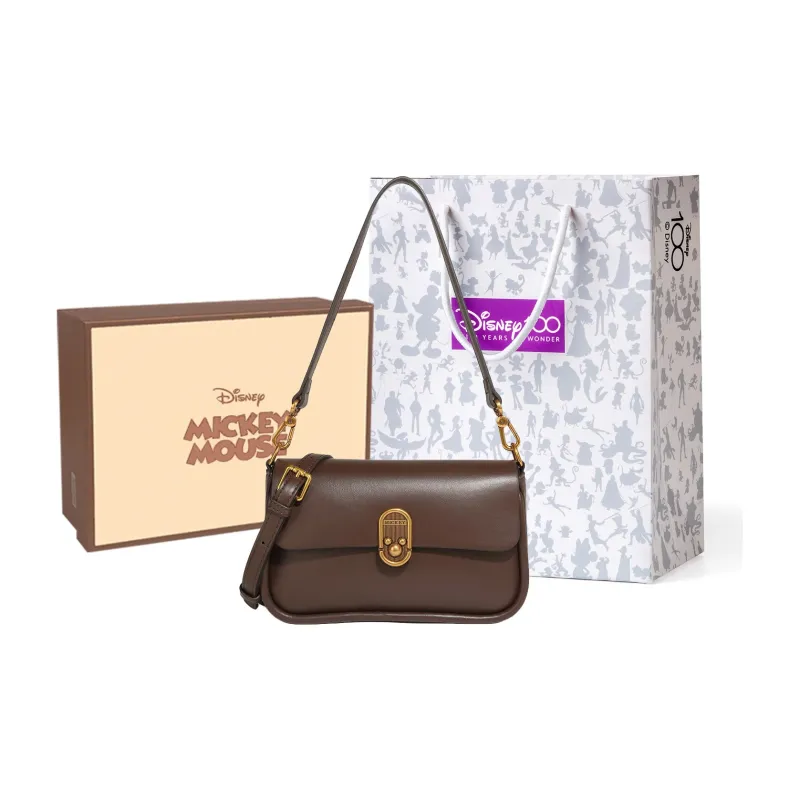Disney Mickey Series PU Leather Crossbody Bag Regular Women's Brown-6
