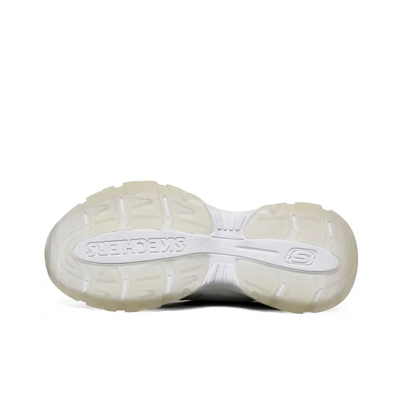 Skechers Kozmiks Cushioned Wear Resistant Breathable Mid Top Chunky Sneakers Women's Yellow White-4