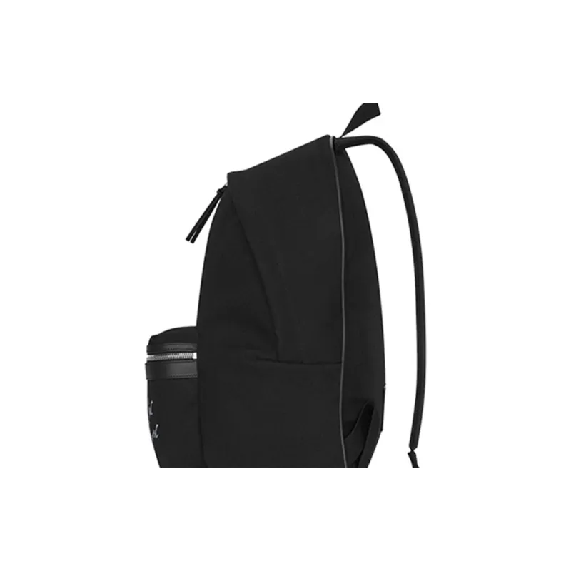 SAINT LAURENT Cotton And Canvas Backpack Regular Men's Black-4