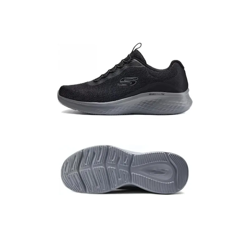 Skechers Shock Absorbers Slip Resistant, Abrasion Resistant, Breathable Low Top Casual Running Shoes Men's Blue-4