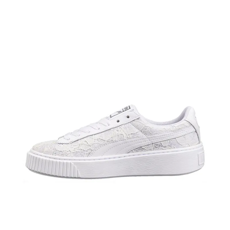 PUMA Basket Platform Fo 'Lace White' Women's-0