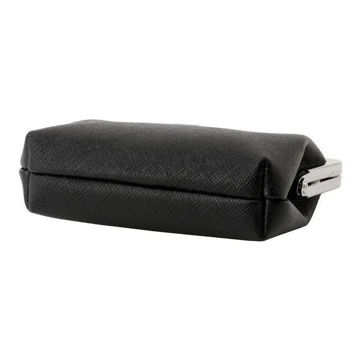 Vivienne Westwood Grain Leather Coin Purse Mini Unisex Black-4