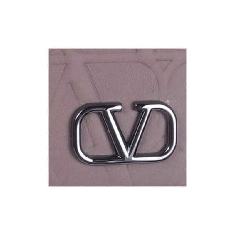Valentino Leather Card Holder Unisex Purple-3