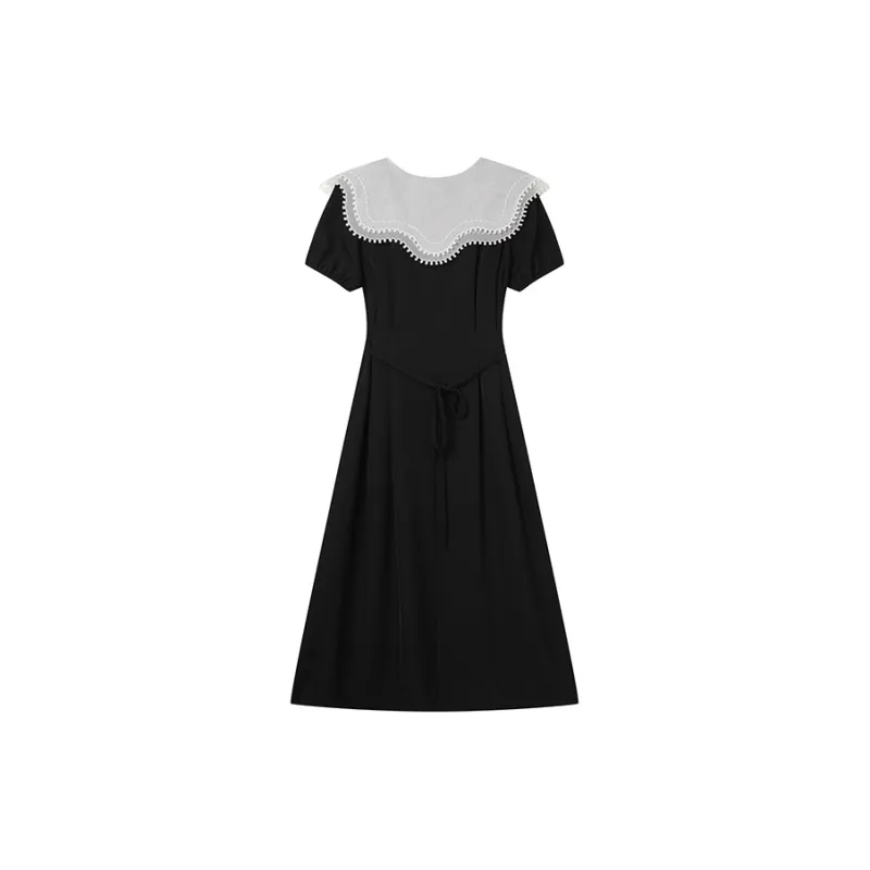 LOUISY AO Short Sleeved Dresses Women's Black-1