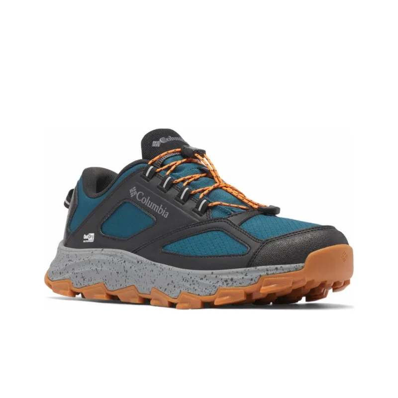 Columbia FLOW MORRISON Slip-Resistant Water-Resistant Low-Top Trekking Shoes Men's Black Blue-2