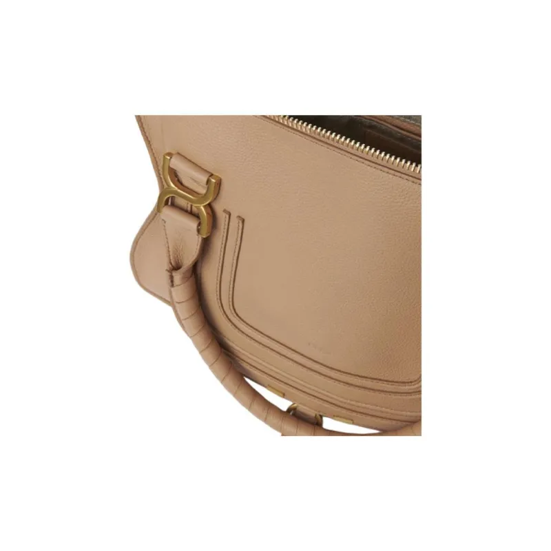 Chloe Marcie Grained Calfskin Light Umber Small Size Women's Light Umber-3