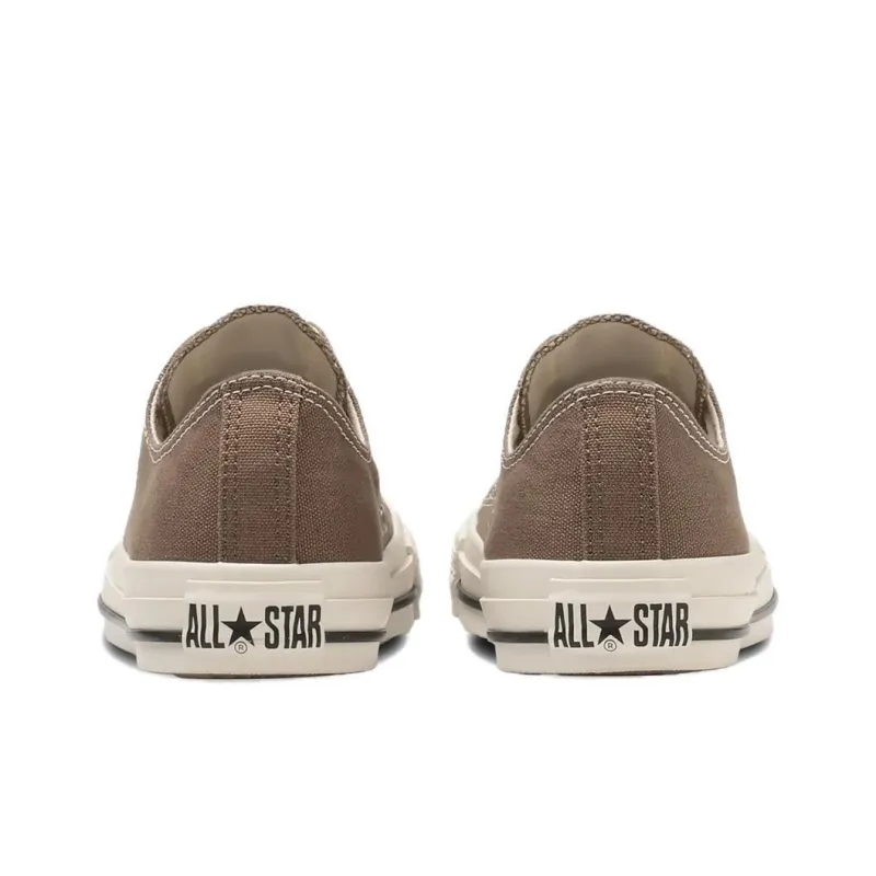 Converse All Star Anti Slip Wear Resistant Low Top Canvas Shoes Unisex Brown White Japan Version-4