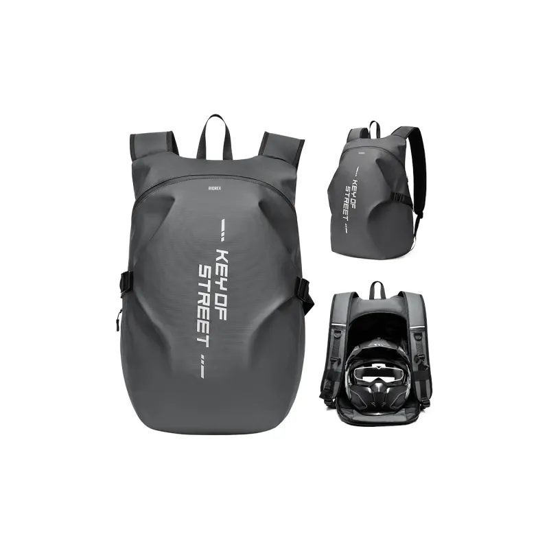 RIOREX Fabric Backpack Regular Unisex Black-18