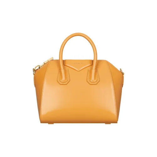 Givenchy Antigona Box Calfskin Shoulder Bag Crossbody Bag Handbag Mini Women's Orange Rouge