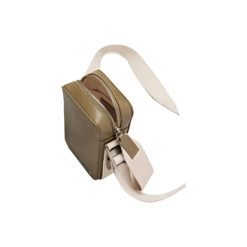 Jacquemus Cow Leather Shoulder Bag Crossbody Bag Men's Khaki-1