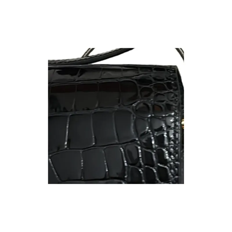 HERMES Roulis Crocodile Leather Pig Nose Bag, Crossbody Bag, Shoulder Bag Mini Women's-5