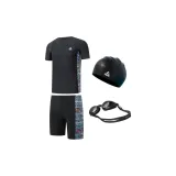Swimsuit+Swimming Shorts+Small Frame Swim Goggles+Swimming Cap