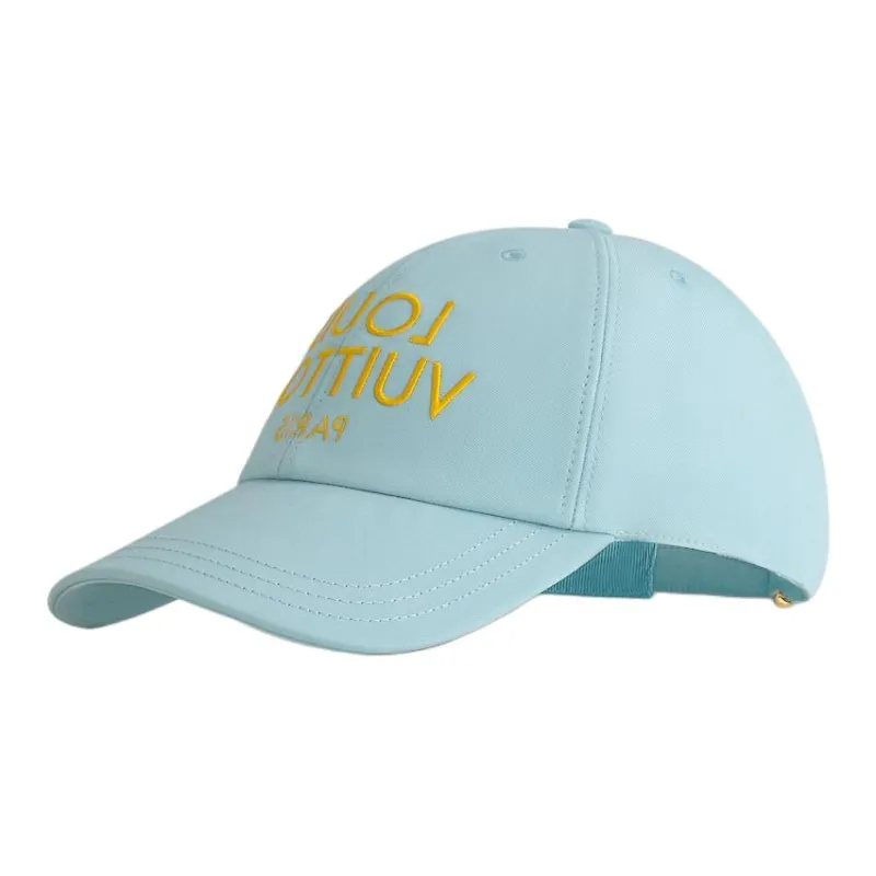LOUIS VUITTON Cotton Baseball Caps Women's Blue-0