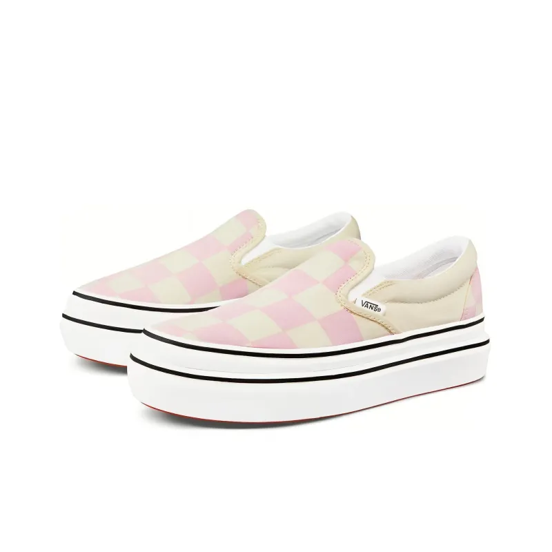 Slip On Classic Vans ComfyCush 'Big Classics Checker Blushing Bride' Women's-2