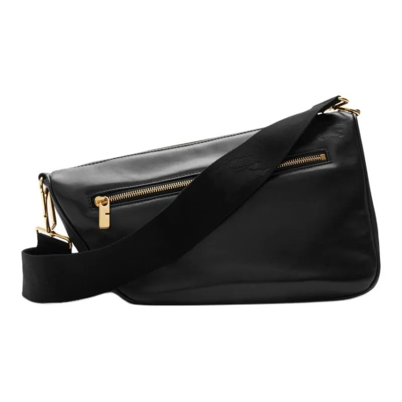 Burberry Shield Calfskin Portable Crossbody Bag Shoulder Bag Women's Black-2