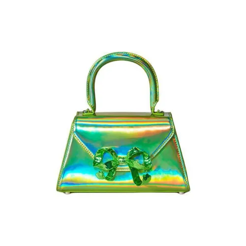 Self-portrait Cow Leather Shoulder Bag Crossbody Bag Handbag Mini Women's Mint Green
