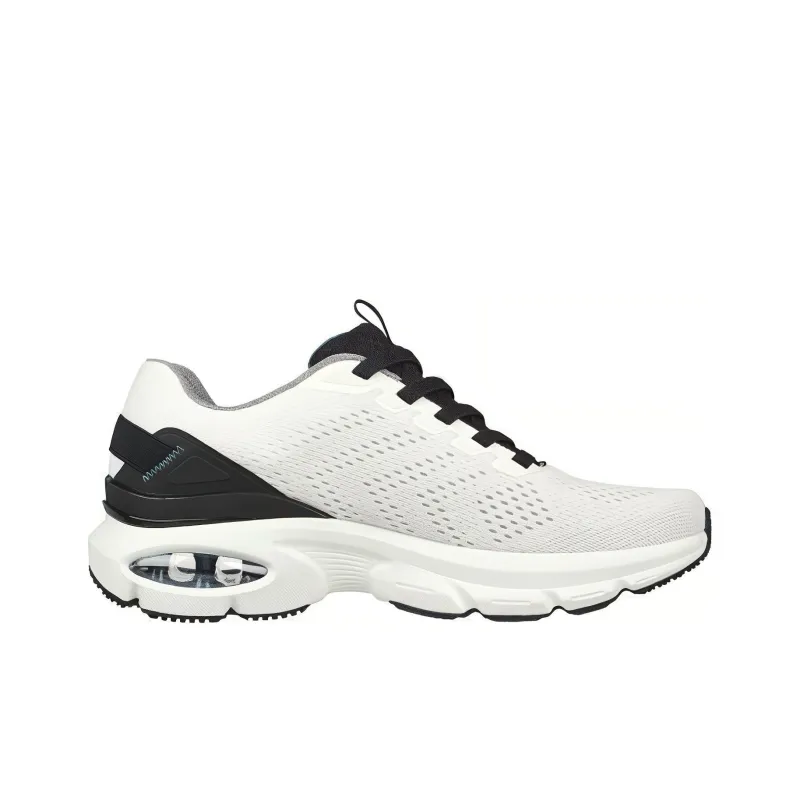 Skechers Anti Slip Wear Resistant Low Top Casual Running Shoes Men's Black White-1