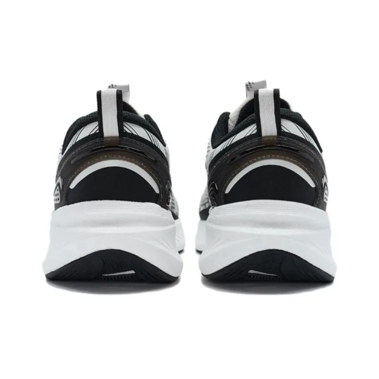 XTEP Cushioned Wear Resistant Breathable Rebound Low Top Sprint Running Shoes Men's White Black-3