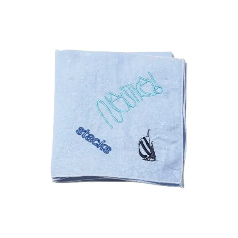 NAUTICA Silk Scarves Men's Blue-1