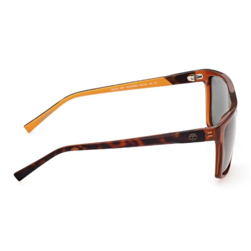 Timberland Rectangular Sunglasses Men's Brown-5