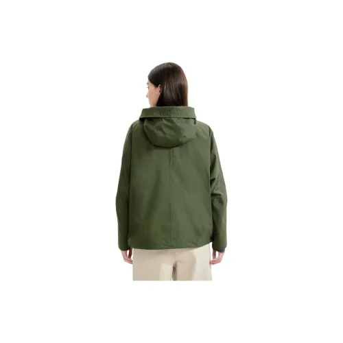 AIGLE Windbreaker Jackets Women's Avocado Green