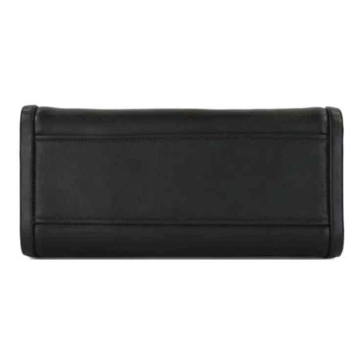 PRADA Genuine Leather Shoulder Bag Crossbody Bag Handbag Women's Black-3