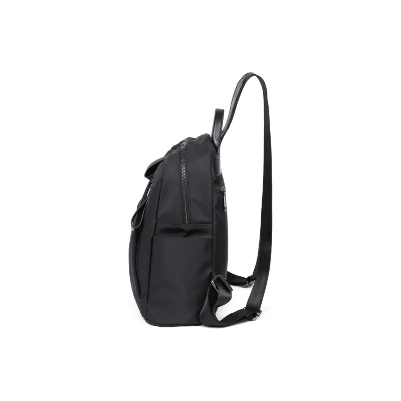 Kevin Cohen Oxford Backpack Women's Extreme Night Black/Khaki-3