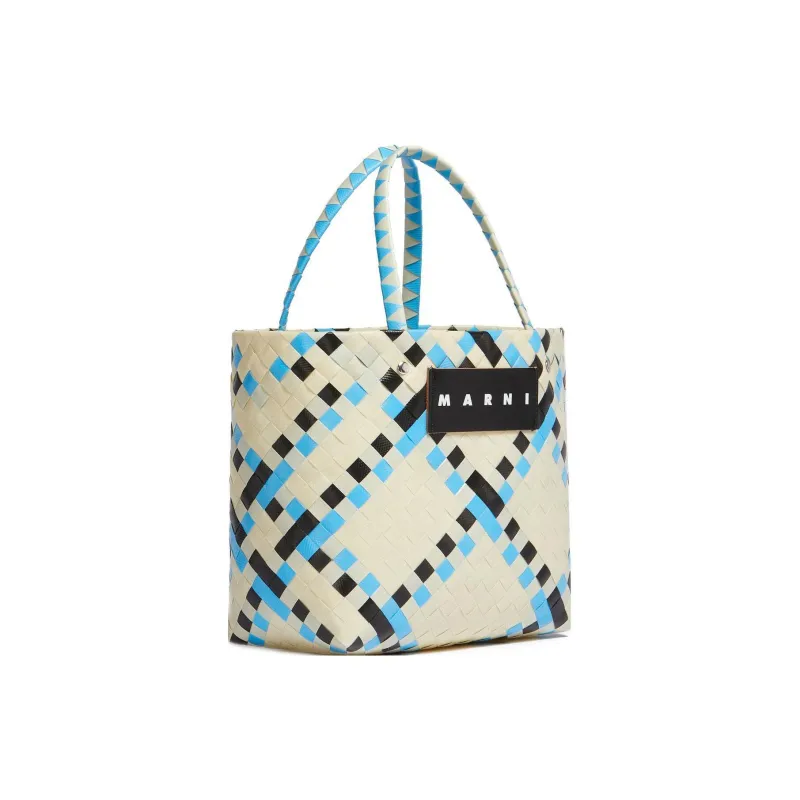 MARNI Polypropylene Basket Bag Tote Bag Shopping Bag Handbag Mini Women's Multicolor/White-1