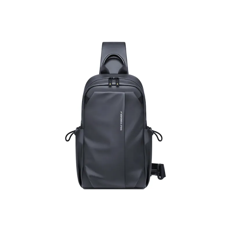 GOLF Fabric Shoulder Bag, Crossbody Bag Sling Bag Regular Men's Mist Black/Elegant Gray-1
