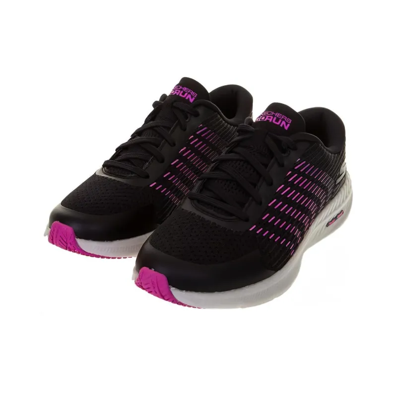 Skechers Go Run Hyper Burst Cushioning Anti-Slip And Wear-Resistant Low-Top Casual Running Shoes Women's Black Purple-2