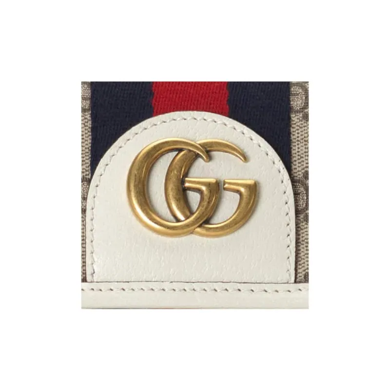 GUCCI Ophidia Canvas With Leather Shoulder Bag Crossbody Bag Fanny Pack Men's Ebony/White-8