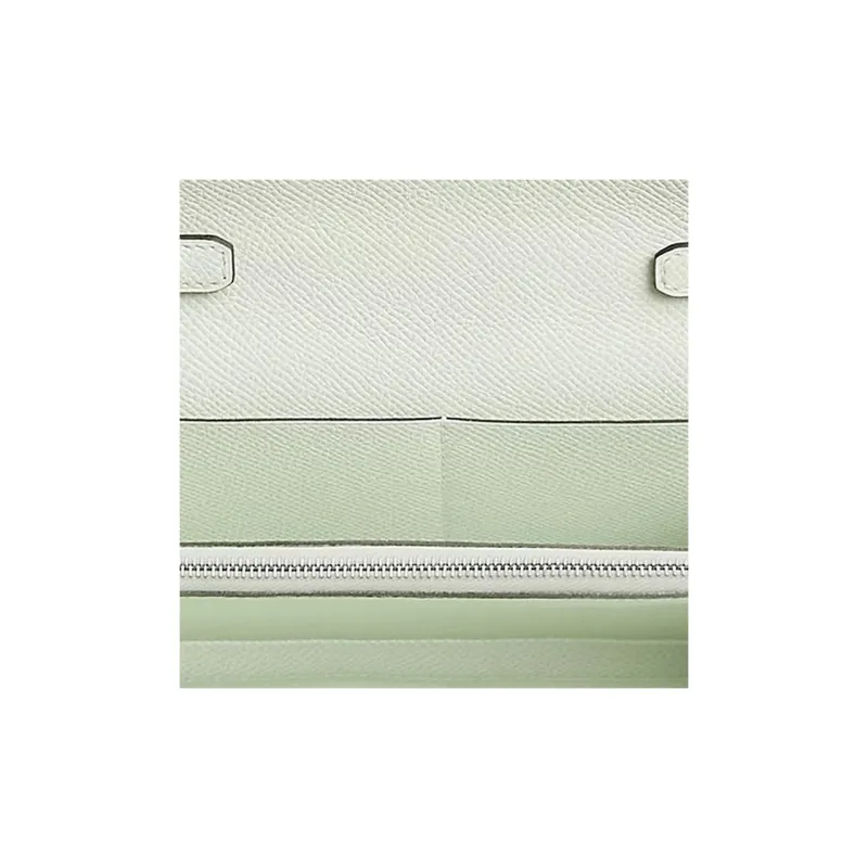 HERMES Kelly To Go Epsom Leather Shoulder Bag, Crossbody Bag Women's 0S Vert Fizz Bubble Green-3