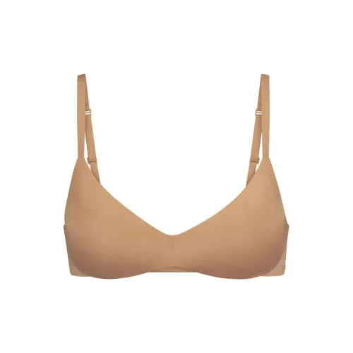 SKIMS WIRELESS FORM PUSH-UP PLUNGE BRA Bra Women's 1 Pack OCHRE/Ochre