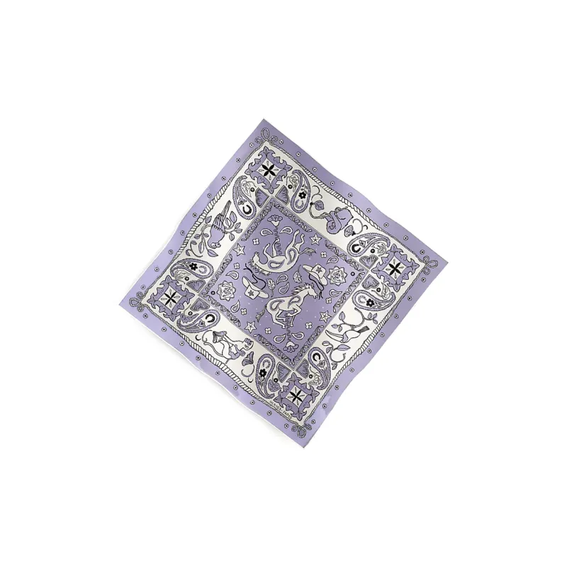 HERMES Silk Scarves Women's Purple-1
