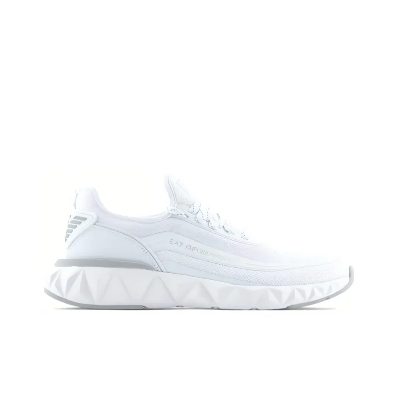 EMPORIO ARMANI EA7 Slip-Resistant Low-Top Casual Shoes Unisex White-1