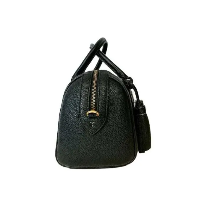 TORY BURCH Thea Leather Boston Bag Shoulder Bag Crossbody Bag Handbag Small Size Women's Black-2