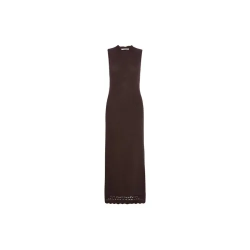 FRAME Sleeveless Dresses Women's Chocolate Brown