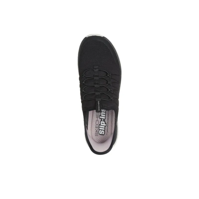 Skechers Slip Ins Virtue Glow Cushioning, Wear Resistant Low Top Casual Shoes Women's Black-2